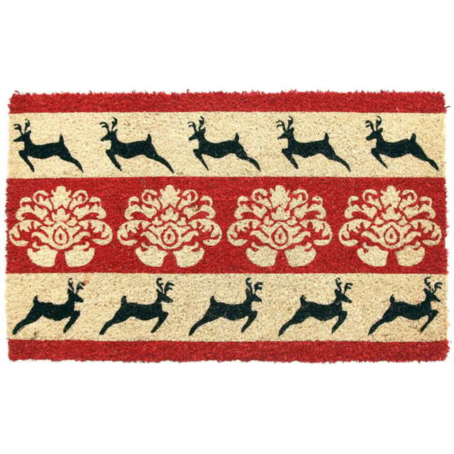 Coco & Coir Vintage Christmas Coir Door Mat 45 x 75cm - n/a - Coco & Coir ® - Wilko - image 1