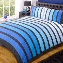 Rapport Home Soho Single Blue Duvet Set - Wilko - thumbnail 1
