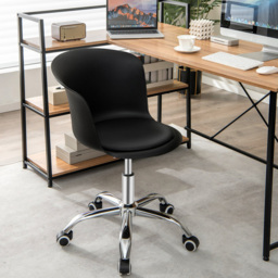 Costway Black Office Chair Set of 2 - Size: 59 x 58 x 40cm - Wilko - thumbnail 4