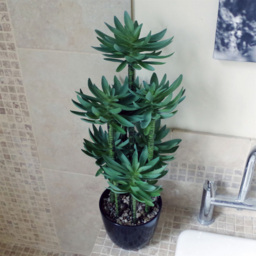 Leaf Tropical Yukka Artificial Plant in Planter 60cm - Size: 60 x 25 x 25cm - Black - Wilko - thumbnail 5