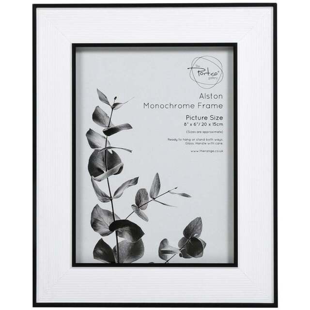 The Port. Co Gallery Alston Monochrome Mounted Photo Frame 8 x 6 inch - Size: A5 - Multi - Wilko - image 1
