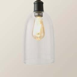 ValueLights Kira Glass Dome 3 Drop Cluster Matte Black LED Ceiling Pendant Light - Size: 126 x 20.5 x 20.5cm - Gold - Wilko - thumbnail 4