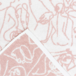 furn. Everybody Turkish Cotton Jacquard Blush Hand Towel - Size: 50 x 85cm - Pink - Wilko - thumbnail 5