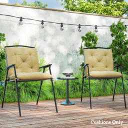 Outsunny Khaki Garden Chair Cushions 49 x 50cm 2 Pack - Size: 8 x 50 x 98cm - Cream - Wilko - thumbnail 3