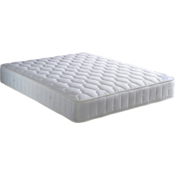 Pinerest Small Double Coil Sprung Mattress - White - Bedmaster - Wilko - thumbnail 1