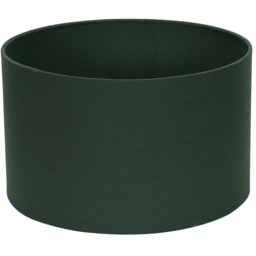 ValueLights Reni Forest Green Fabric Small Drum Shade - Size: 15 x 25 x 25cm - Wilko