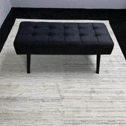 Portland 6 Seater Black Wood Dining Set with Velvet Chairs and Bench - Multi - Wilko - thumbnail 7
