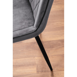 Furniturebox Fira Cesano Wood Effect 4 Seater Round Dining Set Brown Grey and Black - Wilko - thumbnail 7