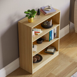 VIDA DESIGNS Cambridge 3 Shelf Oak Low Bookcase - Brown - Wilko - thumbnail 5