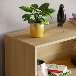 VIDA DESIGNS Cambridge 3 Shelf Oak Low Bookcase - Brown - Wilko - thumbnail 6