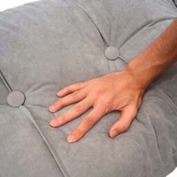Living and Home Dark Grey Chenille Headboard Pillow 60 x 150cm - Size: 60 x 150 x 18cm - Wilko - thumbnail 5