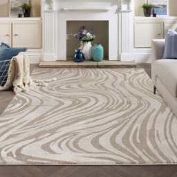 Desire Rugs Hamilton Mocha Marble Rug 160 x 230cm - Size: 230 x 160 x 1.3cm - Brown - Wilko - thumbnail 6