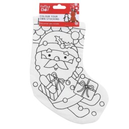 Crafty Club Colour Your Own Stocking - Size: 14 x 24 x 7cm - Wilko - thumbnail 7