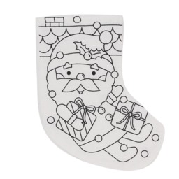 Crafty Club Colour Your Own Stocking - Size: 14 x 24 x 7cm - Wilko - thumbnail 3