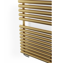 Terma Rolo Towel 3454BTU Brass Heated Towel Rail 1800 x 520mm - Size: 180 x 52 x 12.7cm - Gold - Wilko - thumbnail 6