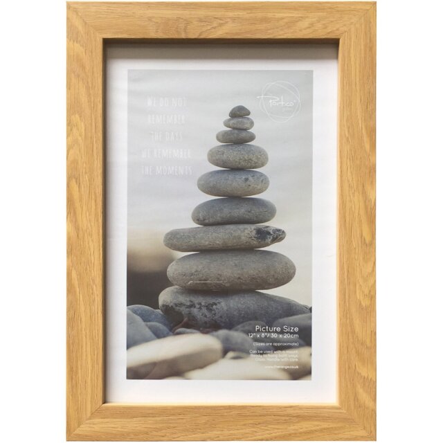 The Port. Co Gallery Wood Effect Somerset Photo Frame 12 x 8 inch - Size: A4 - Brown - Wilko - image 1