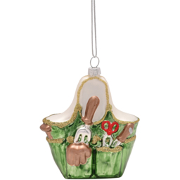 The Seasonal Gift Co Glass Gardening Tool Hanging Decoration 5 Piece - Size: 19 x 19 x 6.5cm - Green - Wilko - thumbnail 6