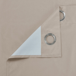 Velosso Kassidy Beige Blackout Curtains 168 x 183cm - Size: W 168 x D 183cm - Cream - Wilko - thumbnail 4