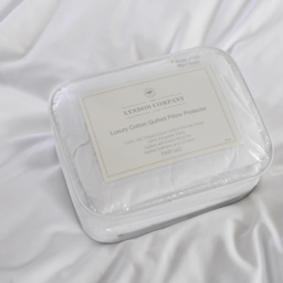 The Lyndon Company Cotton Quilted Pillow Protector 2 Pack - Size: 70 x 40 x 6cm - White - Wilko - thumbnail 4