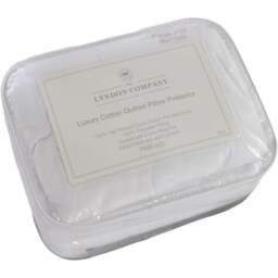 The Lyndon Company Cotton Quilted Pillow Protector 2 Pack - Size: 70 x 40 x 6cm - White - Wilko - thumbnail 1
