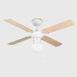 ValueLights Nimrod White Reversible Ceiling Fan with Light 42 inch - Size: 43 x 102 x 102cm - Wilko - thumbnail 5