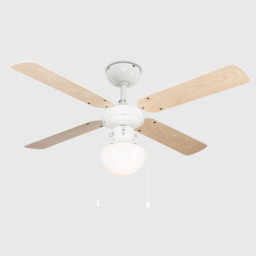 ValueLights Nimrod White Reversible Ceiling Fan with Light 42 inch - Size: 43 x 102 x 102cm - Wilko - thumbnail 6