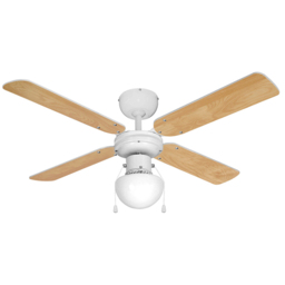 ValueLights Nimrod White Reversible Ceiling Fan with Light 42 inch - Size: 43 x 102 x 102cm - Wilko - thumbnail 4