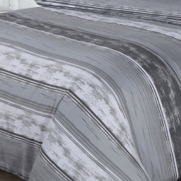 Velosso Brooklyn King Size Grey Stripe Duvet Set - Serene - Wilko - thumbnail 4