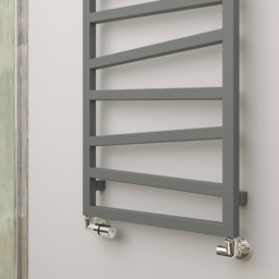 Terma Zig Zag Salt n Pepper Heated Towel Rail 1070 x 500mm - Size: 107 x 50 x 7.2cm - Grey - Wilko - thumbnail 7