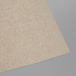Lighting Collection Underwood Cream Linen Tapered Drum Lamp Shade 30cm - Size: 21 x 33 x 33cm - Natural - Wilko - thumbnail 5