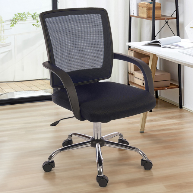 Teknik Star Mesh Black Mesh Chair - Size: 44 x 45 x 48cm - Wilko - image 1
