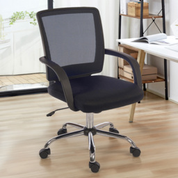 Teknik Star Mesh Black Mesh Chair - Size: 44 x 45 x 48cm - Wilko