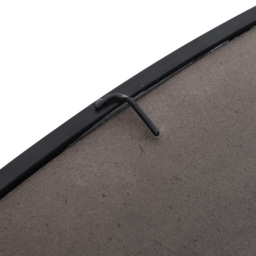 Living and Home Black Arched Wall Mirror with Metal Frame - Size: 70 x 110 x 2cm - Wilko - thumbnail 7