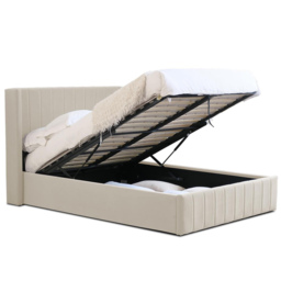 Olivia Double Cream Ottoman Bed - Wilko - thumbnail 5