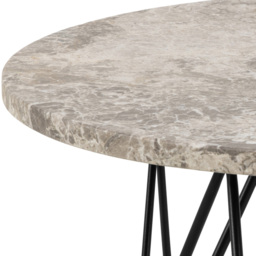 Florence Prunus Grey Marble Round Side Table - Size: 41.4 x 55 x 55cm - Furniture To Go - Wilko - thumbnail 5