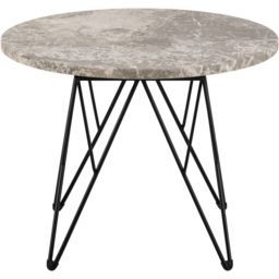 Florence Prunus Grey Marble Round Side Table - Size: 41.4 x 55 x 55cm - Furniture To Go - Wilko - thumbnail 4