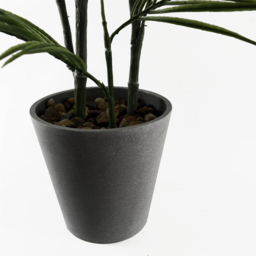 Leaf Palm Artificial Tree with Decorative Artificial Planter 90cm - Size: 90 x 70 x 50cm - Green - Wilko - thumbnail 4