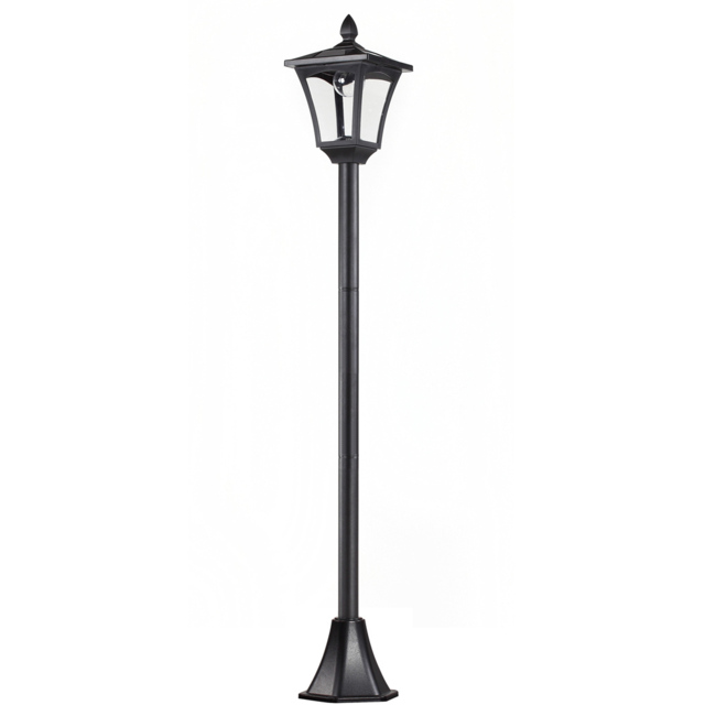 Outsunny Black LED Solar Lantern Lamp Post - Size: 18 x 18 x 160cm - Wilko - image 1