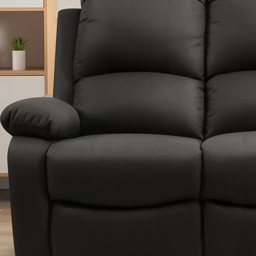 Brooklyn Luxury 2 Seater Dark Grey Linen Manual Recliner Sofa - Wilko - thumbnail 3
