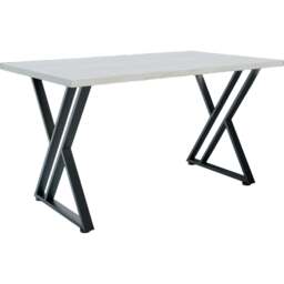 Shefa New York 6 Seater Dining Table White Craft Oak - Wilko - thumbnail 3