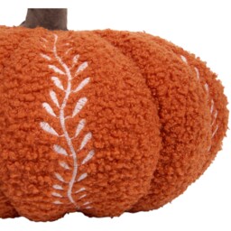 Pumpkin Embroidered Cushion Orange - Size: 30 x 30 x 30 cm - The Fall Collection - Wilko - thumbnail 4