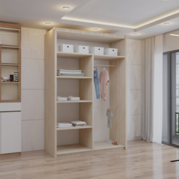 Sliding Wardrobes 4U 2 Sliding Door Oak Full Length Mirrored Wardrobe 120cm - Size: 2 Door - Brown - Wilko - thumbnail 3