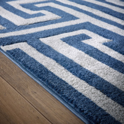 Origins Greek Key Blue Rug 120 x 170cm - Wilko - thumbnail 5