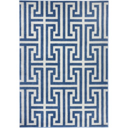 Origins Greek Key Blue Rug 120 x 170cm - Wilko - thumbnail 1