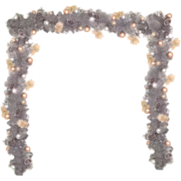 Marco Paul Silver Decorated Artificial LED Christmas Garland with Baubles 270cm - Size: 10 x 270 x 20cm - Wilko