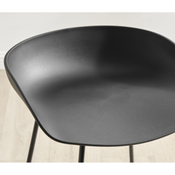 Furniturebox Harding Black Bar Stool Set of 2 - Wilko - thumbnail 4