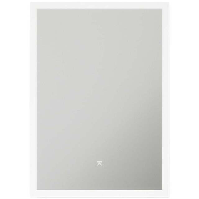 Sorrelis Denham LED Mirror with Shaver Socket 70 x 50cm - Size: 50 x 70 x 5.4cm - Multi - Wilko - image 1