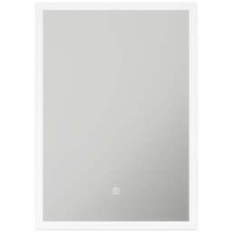 Sorrelis Denham LED Mirror with Shaver Socket 70 x 50cm - Size: 50 x 70 x 5.4cm - Multi - Wilko