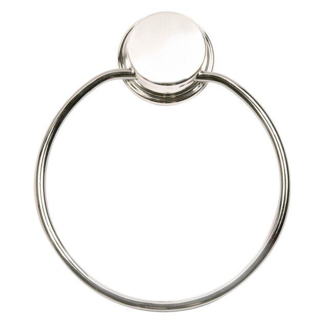 Chrome Peel and Fix Towel Ring - Size: 16 x 19 x 2cm - Wilko - image 1