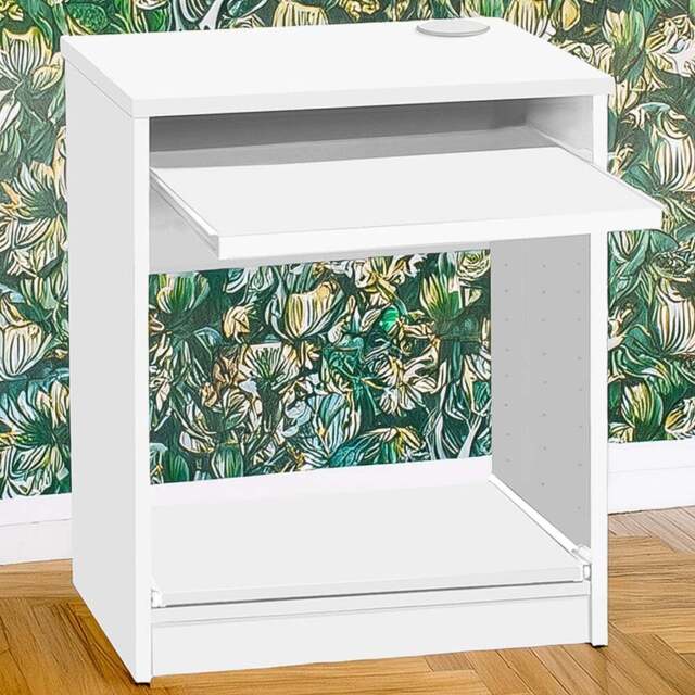 R White Cabinets Printer Desk Stand White - Size: 72.8 x 60 x 54cm - Wilko - image 1